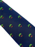 navy mens tie with bonsai tree design